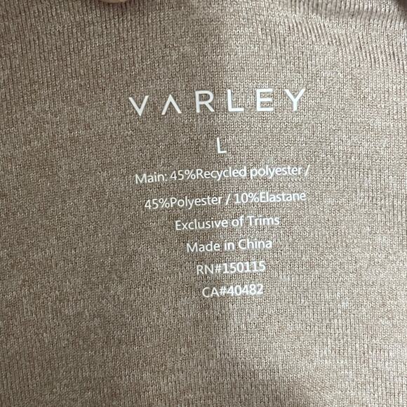 Varley Women's Large Tan Oatmeal Morgan Mini A‎ Line Dress Anthropologie Active - Picture 2 of 5